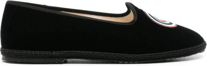 Scarosso William IV velvet loafers Black