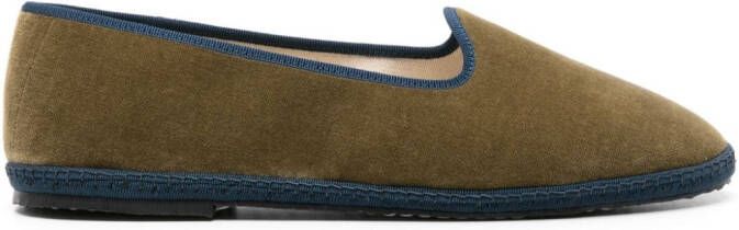 Scarosso William IV velvet loafers Green
