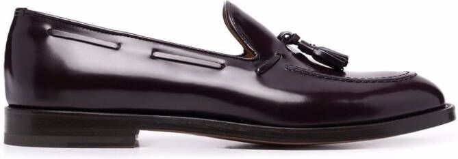 Scarosso William leather loafers Purple