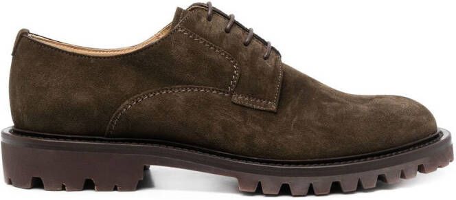 Scarosso Wooster III suede Derby shoes Brown