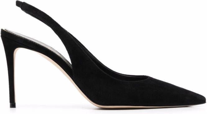 Scarosso x Brian Atwood Sutton slingback pumps Black