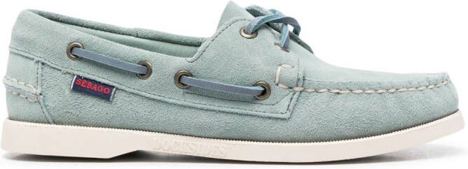 Sebago boat-style suede loafers Green