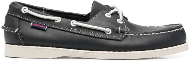Sebago Docksides Portland boat shoes Blue