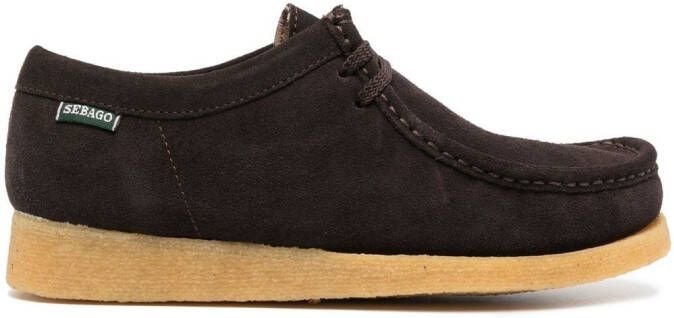 Sebago Koala lace-up suede loafers Brown