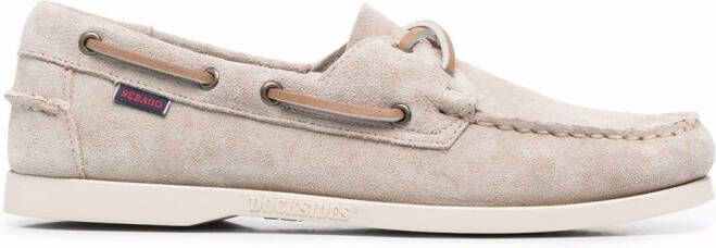 Sebago lace-up detail boat shoes Neutrals