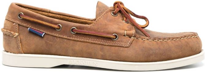 Sebago leather boat shoes Brown