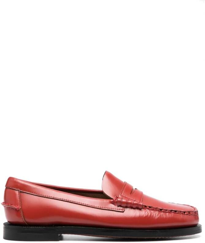 Sebago slip-on style loafers Red