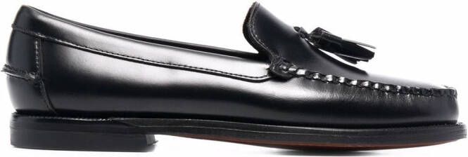 Sebago tassel-detail leather loafers Black
