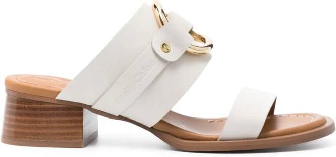 See by Chloé 40mm Hana leather sandals Neutrals