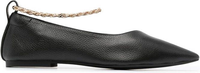 Senso Aubree II leather ballerina shoes Black