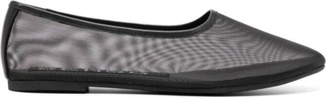 Senso Dena mesh ballerina shoes Black