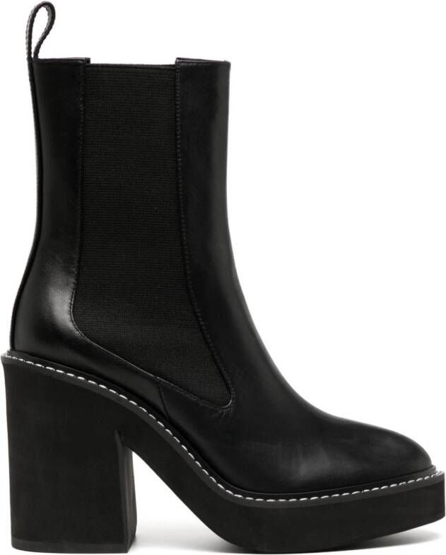 Senso Harper I 100mm leather boots Black