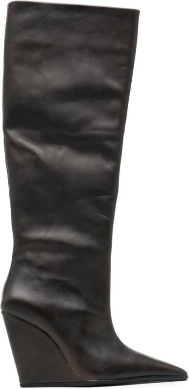 Senso Hendrick II 100mm wedge boots Grey