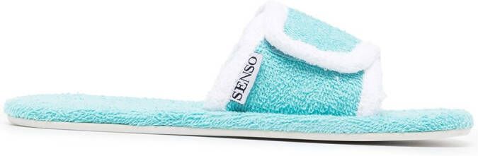 Senso Iris towelling slides Blue