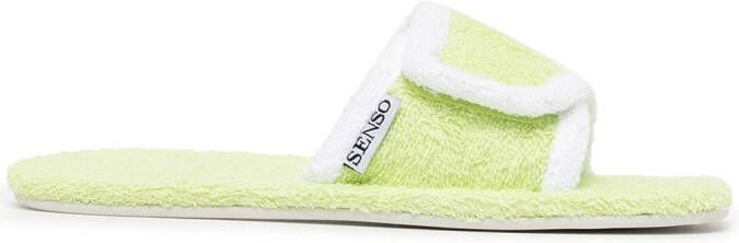 Senso Iris towelling sandals Green