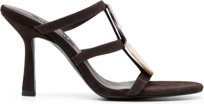 Senso Kaye 95mm suede sandals Brown