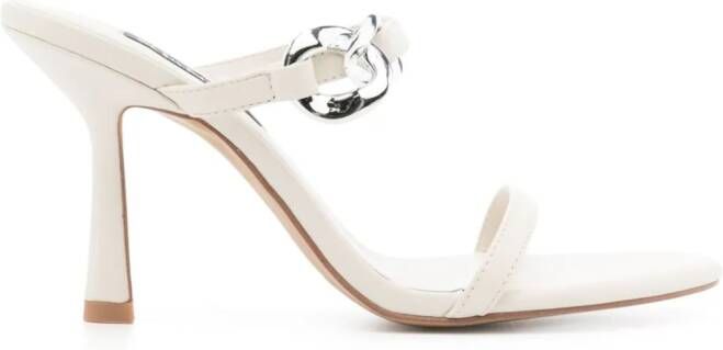 Senso Kiana 100mm leather sandals Neutrals
