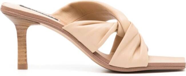 Senso Mila 80mm leather mules Neutrals