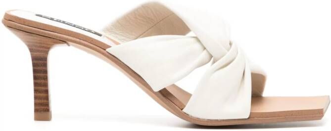 Senso Mila 80mm leather mules White