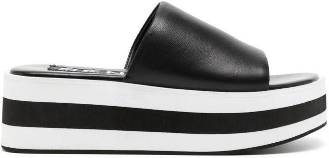 Senso Morgan platform sandals Black