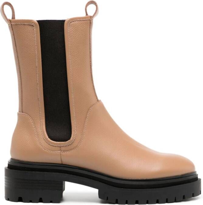 Senso Pandora 55mm round-toe boots Brown