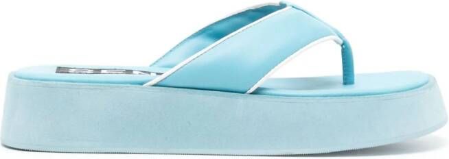 Senso Paxton platform flip flops Blue