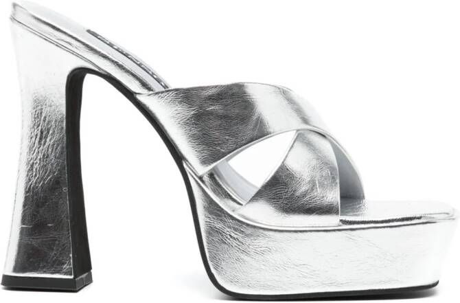 Senso 130mm Titan sandals Silver