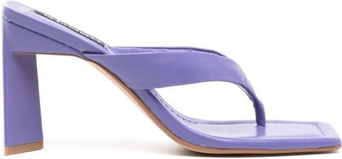 Senso Vale square-toe 85mm sandals Purple