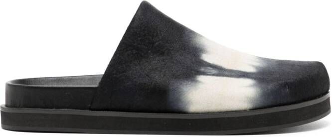 Senso Zen II tie-dye mules Black