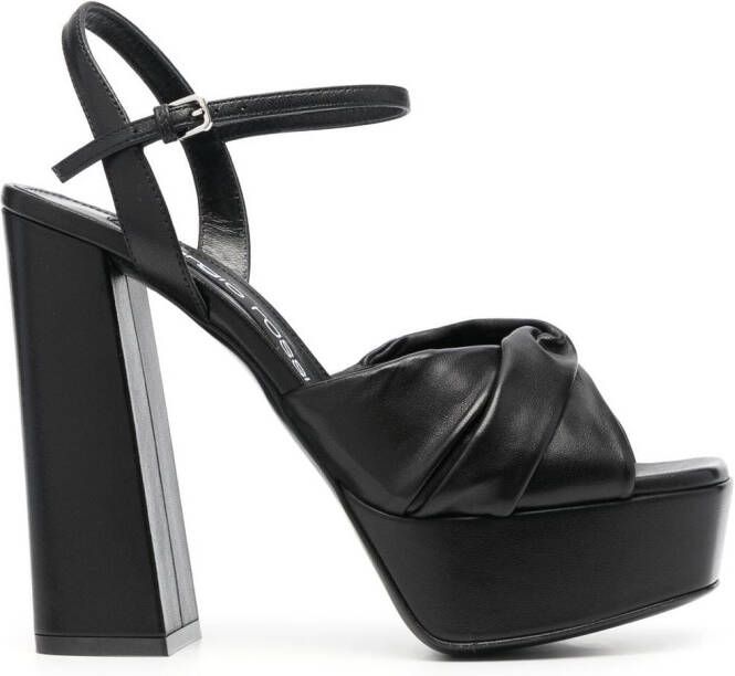 Sergio Rossi 135mm platform-sole sandals Black