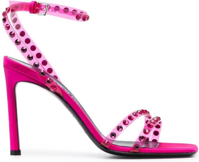 Sergio Rossi crystal-embellished sandals Pink