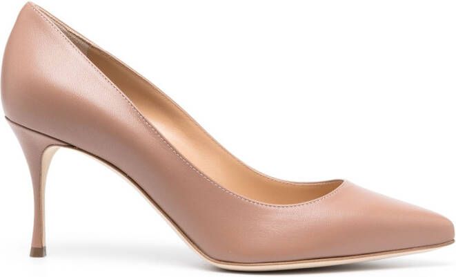 Sergio Rossi Godiva 75mm pointed toe pumps Neutrals