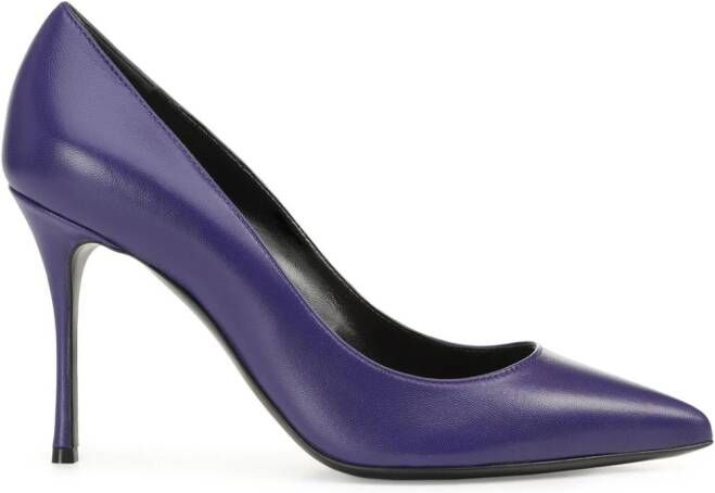 Sergio Rossi Godiva 90mm leather pumps Purple