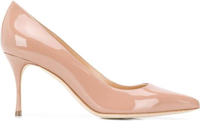 Sergio Rossi 75mm Godiva pumps Neutrals