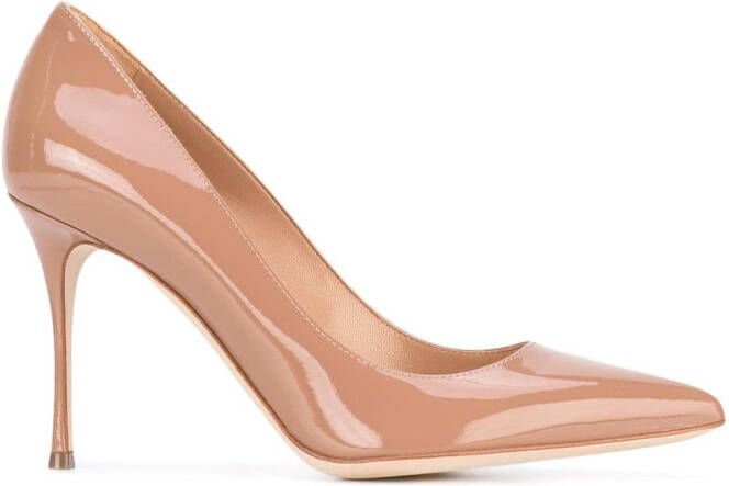 Sergio Rossi 100mm Godiva pumps Neutrals