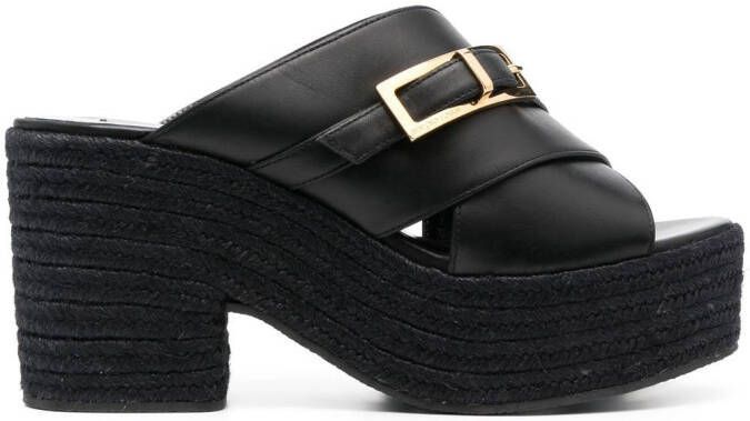 Sergio Rossi 90mm Nora block-heel sandals Black