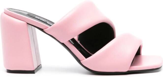 Sergio Rossi 80mm leather sandals Pink