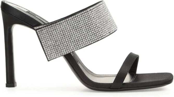 Sergio Rossi Paris 95mm silk mules Black