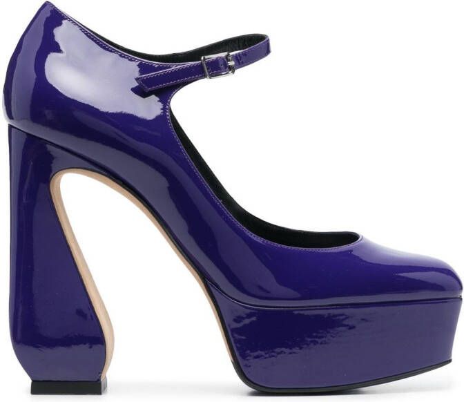Sergio Rossi platform-sole pumps Purple