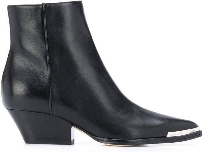 Sergio Rossi pointed contrast-cap boots Black