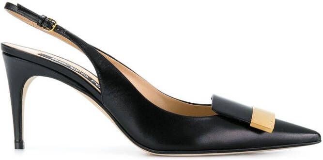 Sergio Rossi SR1 75mm pointed pumps Black