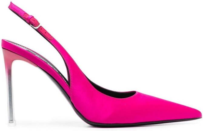 Sergio Rossi slingback leather pumps Pink