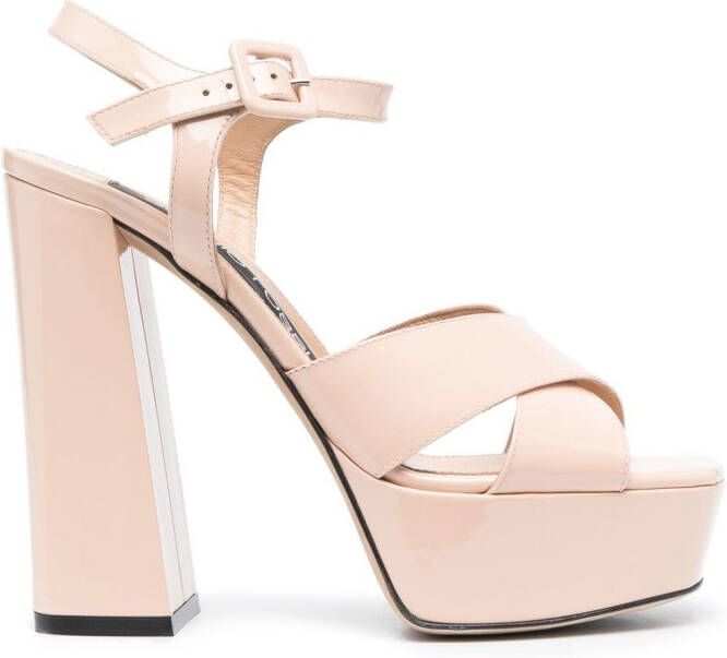 Sergio Rossi Alicia 90mm platform sandals Neutrals