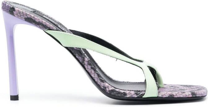Sergio Rossi 95mm Sr Aracne sandals Green