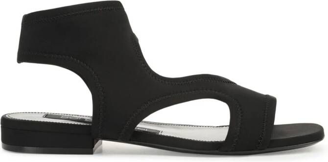 Sergio Rossi Sr Jane ankle sandals Black