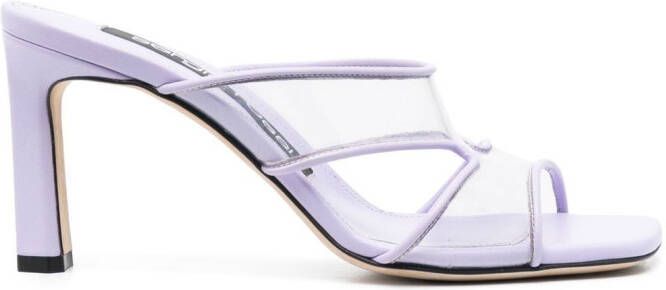 Sergio Rossi 85mm Sr Lunettes sandals Purple