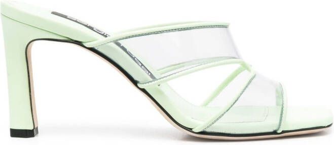 Sergio Rossi 90mm Sr Lunettes sandals Green