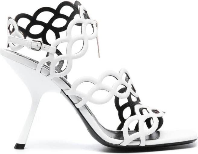 Sergio Rossi Sr Mermaid 100mm sandals White