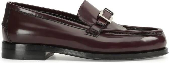 Sergio Rossi Sr Nora leather loafers Red