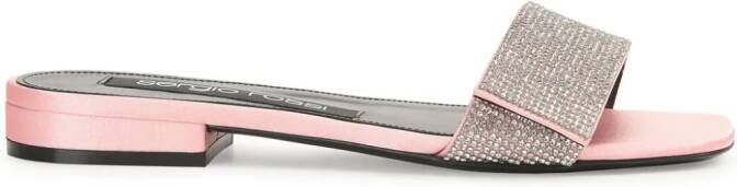 Sergio Rossi SR Paris crystal-embellished sandals Pink